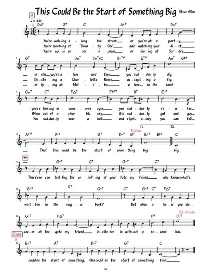 Discovering The Magic: Lyrics To This Could Be The Start Of Something Big