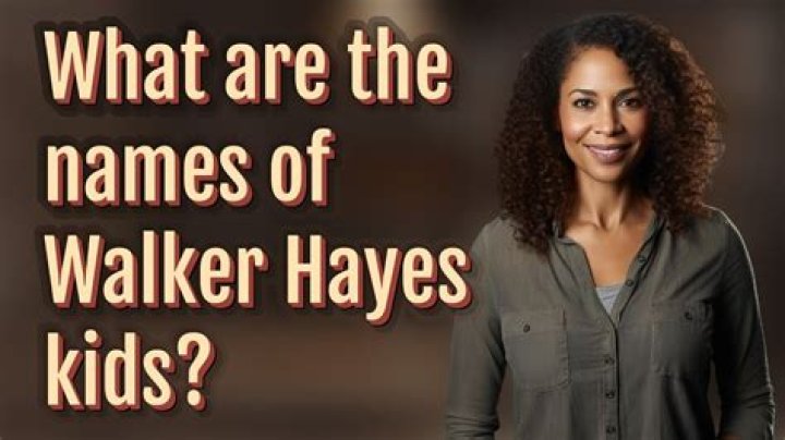 Discovering Walker Hayes' Kids Full Names: A Family Portrait